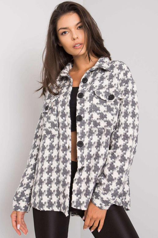 Valge ja hall taskutega särk Shantice