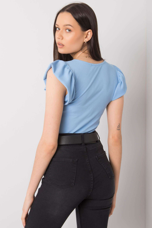 Helesinine Waverly nööriga pluus