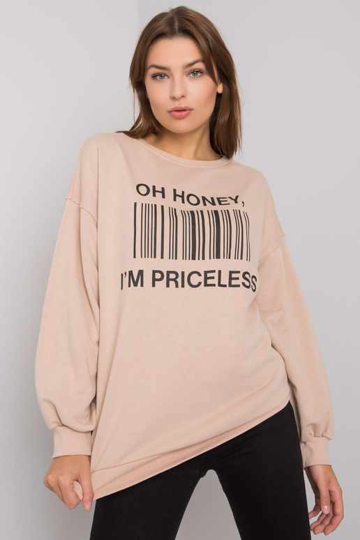 Beež dressipluus Basile trükiga