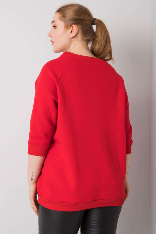 Vincente Red Plus Size kapuutsiga...