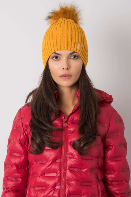 Tumekollane isoleeritud naiste müts...