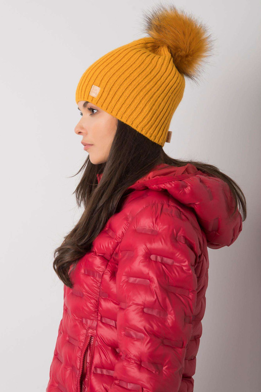 Tumekollane isoleeritud naiste müts...