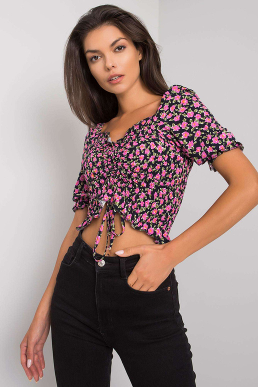 Must lilledega pluus Kami RUE PARIS