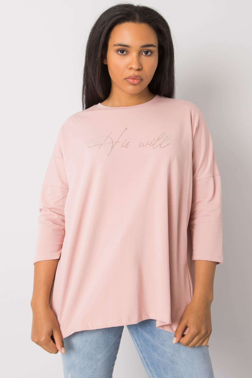 Määrdunud roosa pluss suuruses pluus...