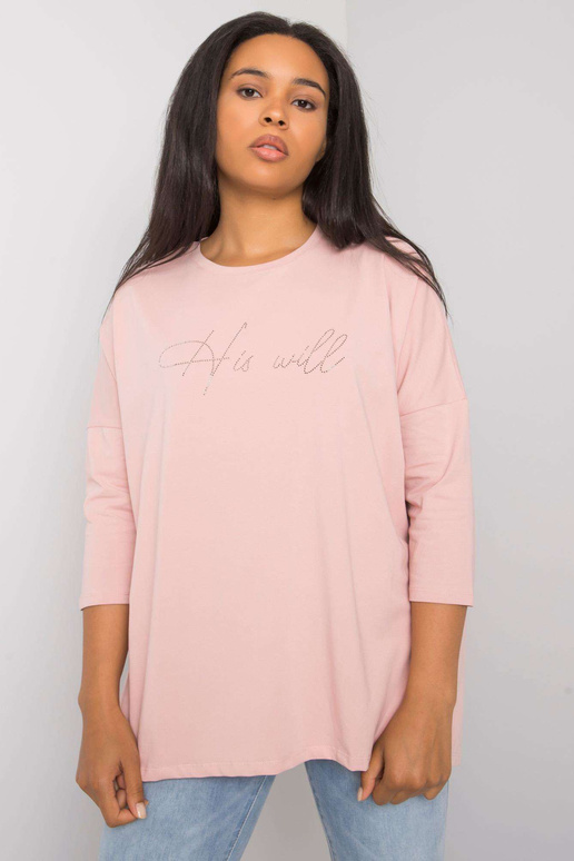 Määrdunud roosa pluss suuruses pluus...