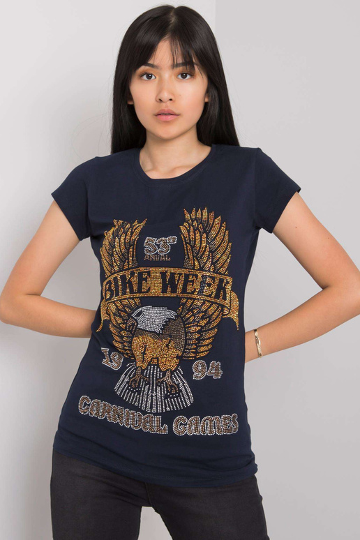 Meresinine Haley aplikatsiooniga T-särk Meresinine Haley aplikatsiooniga T-särk