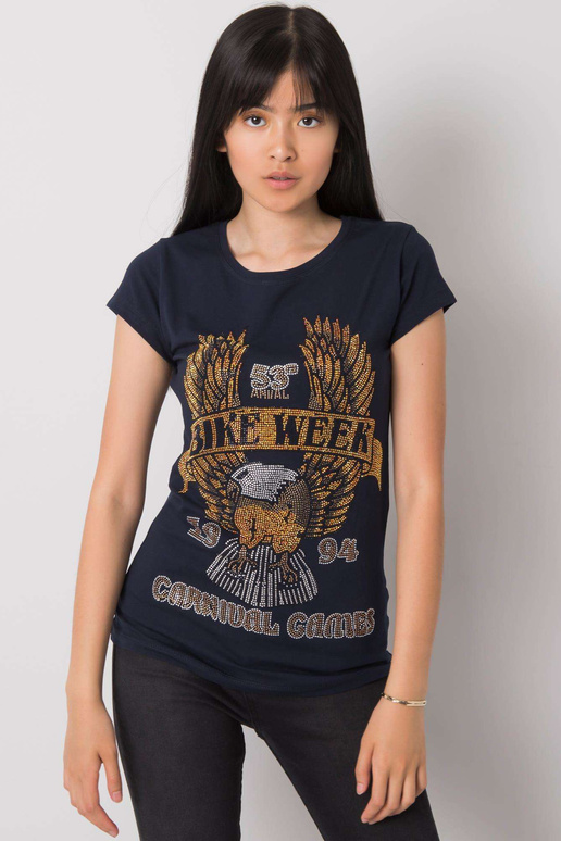 Meresinine Haley aplikatsiooniga T-särk Meresinine Haley aplikatsiooniga T-särk