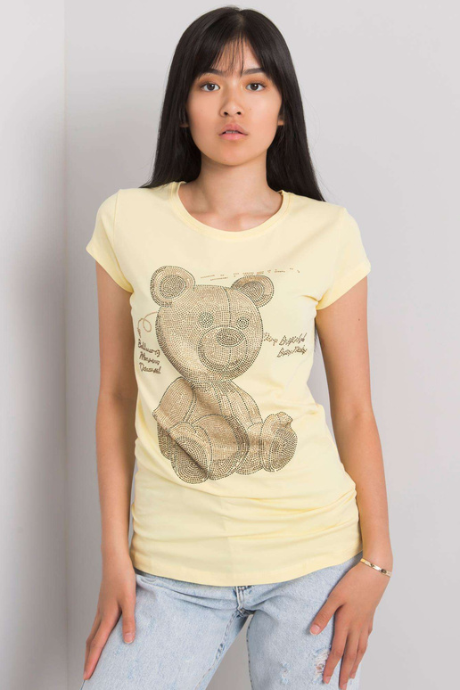 Helekollane Misha aplikatsiooniga t-särk