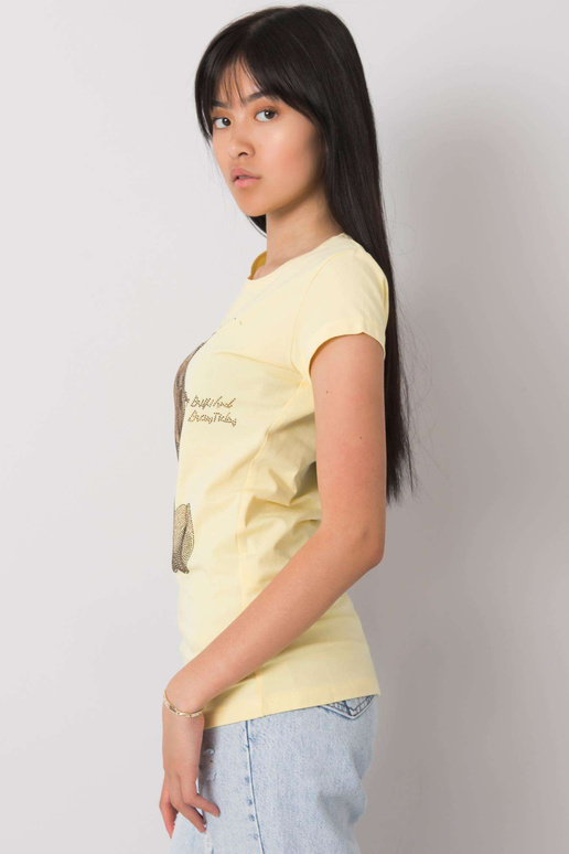 Helekollane Misha aplikatsiooniga t-särk