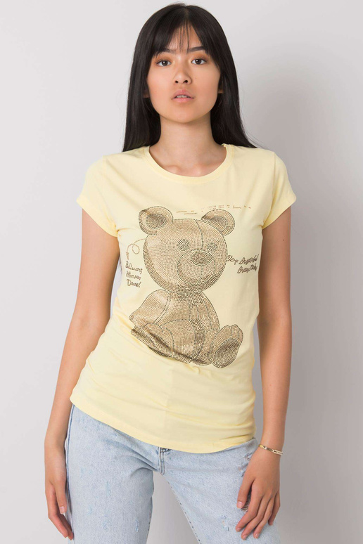 Helekollane Misha aplikatsiooniga t-särk