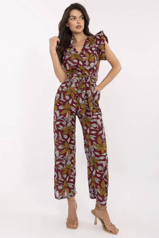 Burgundia Casja mustriga kombinesoon