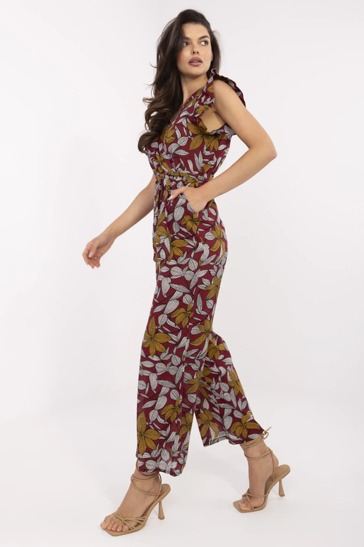 Burgundia Casja mustriga kombinesoon