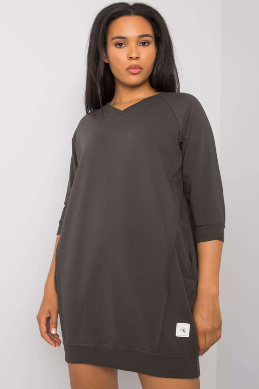 Tume khaki puuvillane plusssuuruses...