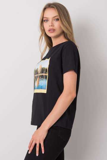 Must T-särk trükiga Solly