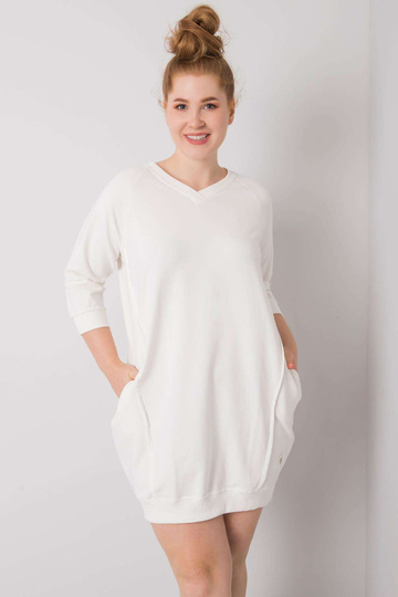 Ecru Cotton Plus Size...