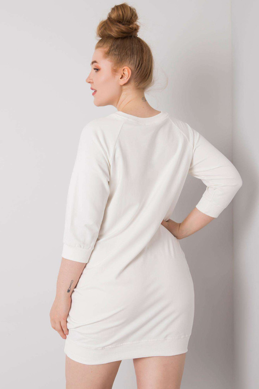 Ecru Cotton Plus Size Karissa kleit