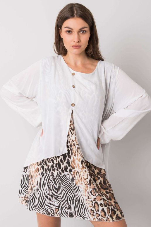 Gracilyn valge lahtine kleit