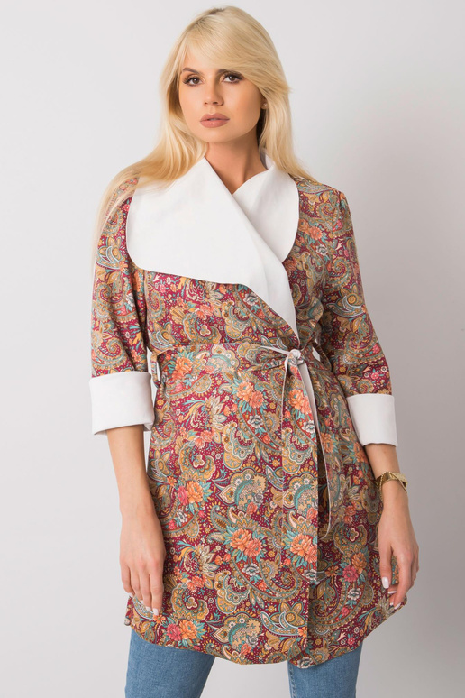 Burgundia mustriga Aggie naiste mantel