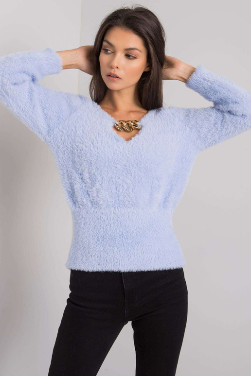 Helesinine väljalõigetega džemper...