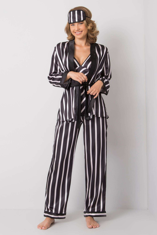 Musta triibuline voodikomplekt