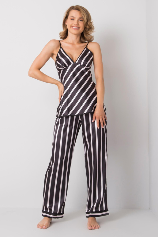 Musta triibuline voodikomplekt