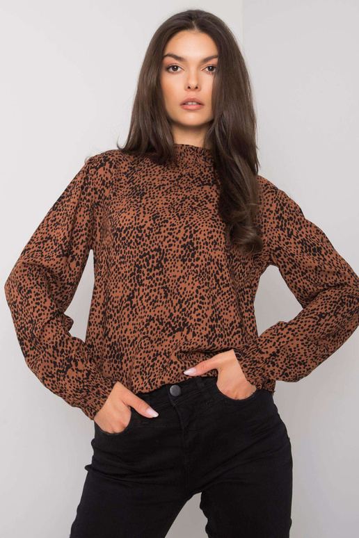 Roy pruun viskoosist pluus FRESH MADE