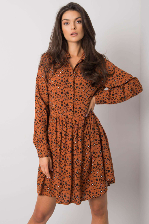 Pruun printidega kleit Rima FRESH MADE