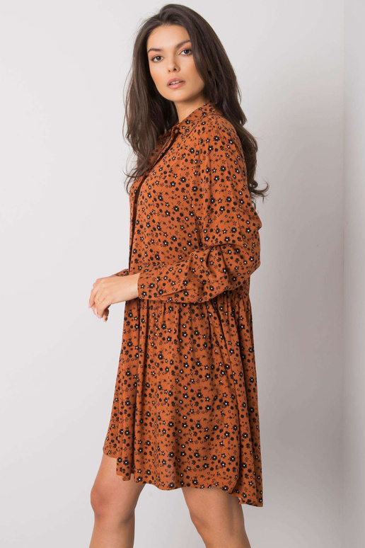 Pruun printidega kleit Rima FRESH MADE