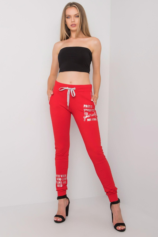 Punased dressipüksid Fatemah kirjaga