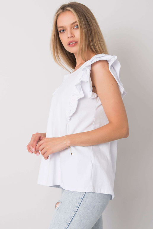 Claude OCH BELLA valge volangidega pluus