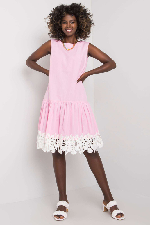 Frederica kahvaturoosa volangidega kleit