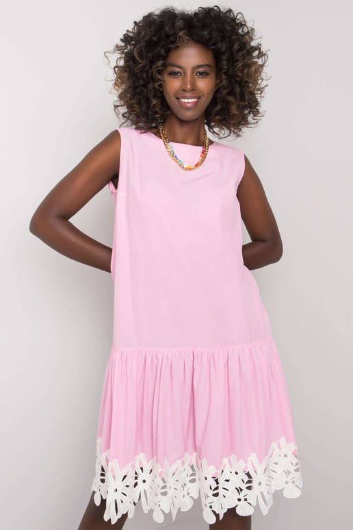 Frederica kahvaturoosa volangidega kleit