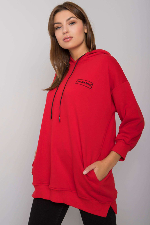 Leora punane taskutega dressipluus