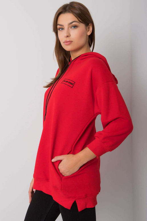 Leora punane taskutega dressipluus