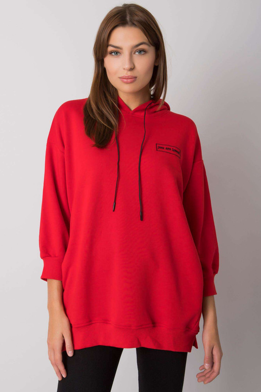 Leora punane taskutega dressipluus