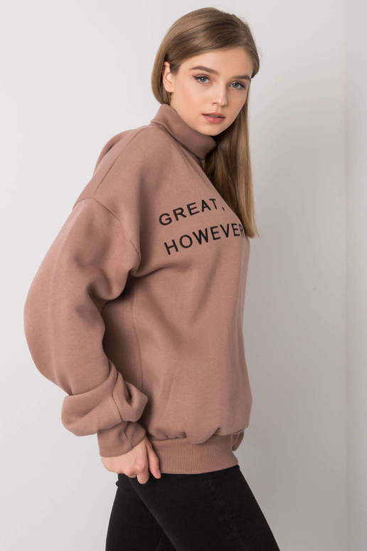 Kelly helepruun ülisuur dressipluus