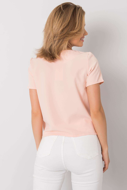 Virsiku ja bordoopunane pluus pitsiga...