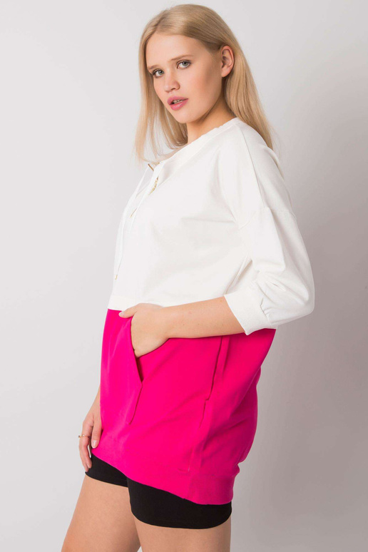 Ecru-fuksia tuunika pluss suuruses...