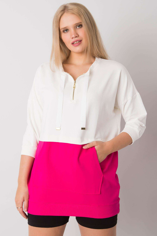 Ecru-fuksia tuunika pluss suuruses...