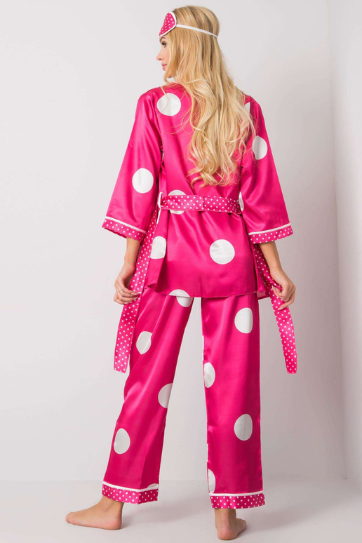 Roosa öökapikomplekt hernestega