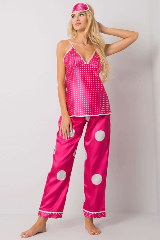 Roosa öökapikomplekt hernestega