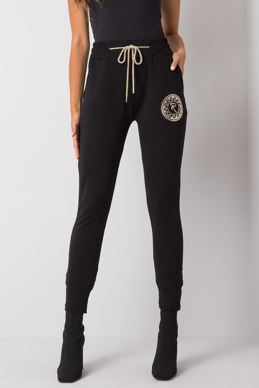 Mustad Larissa Printiga dressipüksid