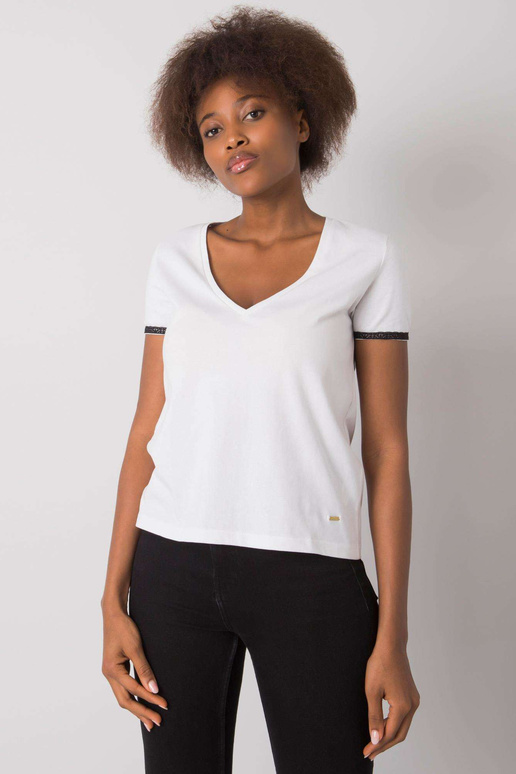 Valge V-kaelusega T-särk Kiarra DO... Valge V-kaelusega T-särk Kiarra DO...
