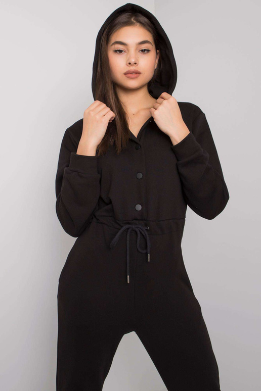 Elwoodi musta kapuutsiga kombinesoon