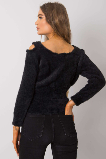 Must väljalõikega kampsun... 2