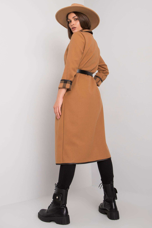 Vööga kaameli mantel Annis