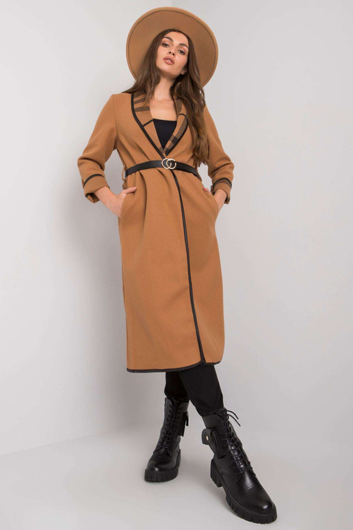 Vööga kaameli mantel Annis