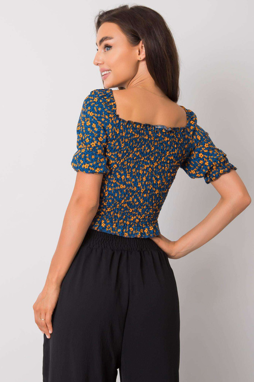 Sinine volangidega pluus Laria RUE PARIS