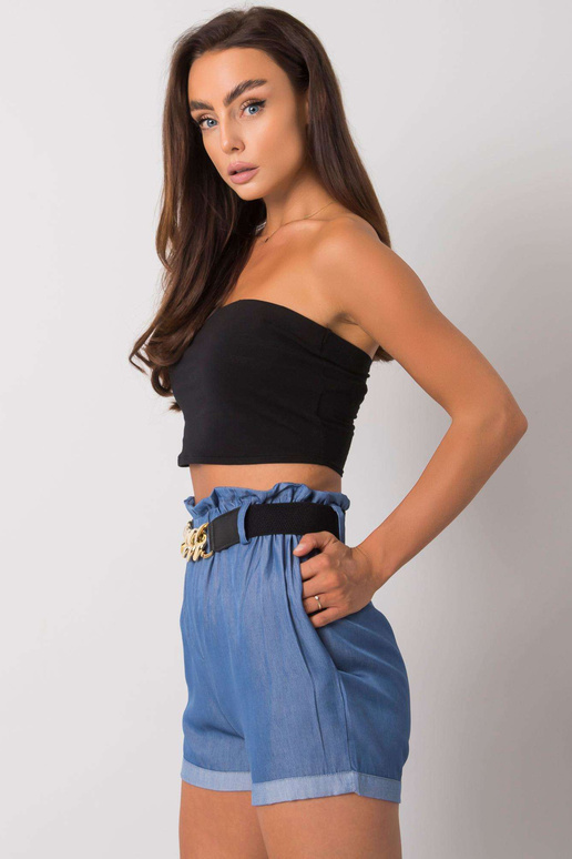 Sinised lühikesed püksid triibuga...