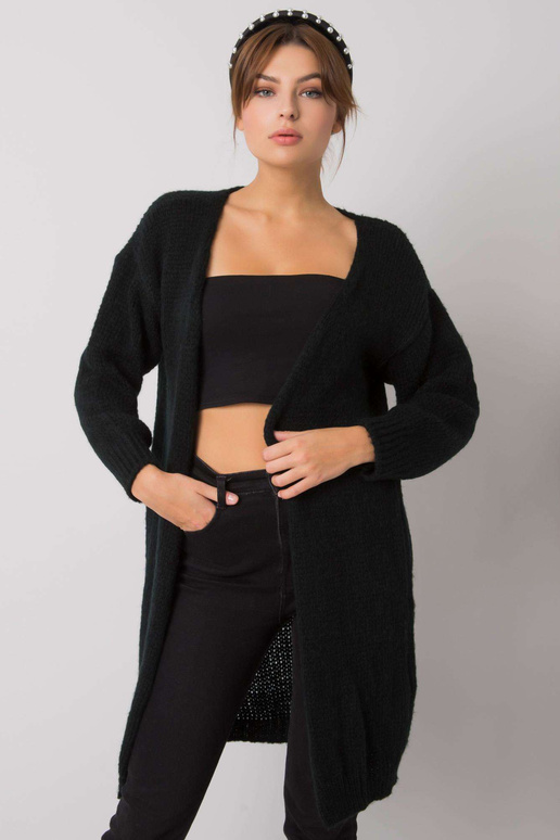 Yohana OCH BELLA Must kootud kardigan Yohana OCH BELLA Must kootud kardigan